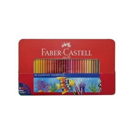 파버카스텔 수채화 색연필 4각틴 100색 세트[브렌드]파버카스텔